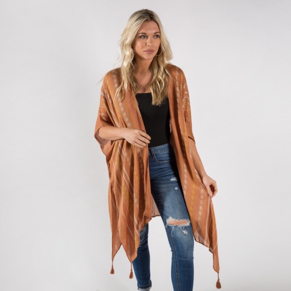 Women’s kimono swim cover up cardigan